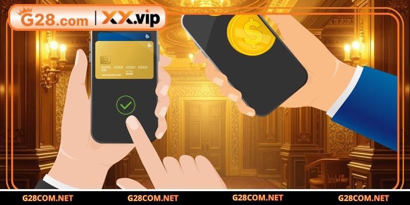 Truy cập tài khoản và đặt lệnh rút tiền